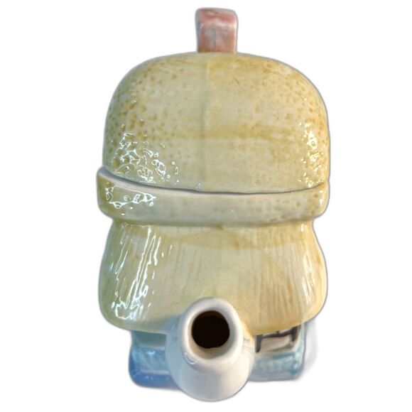 Ceramic English Thatch Cottage Teapot Houston Harvest
